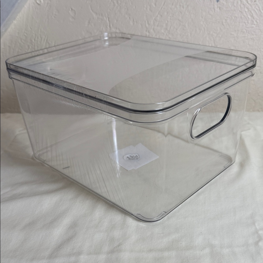 Clear Storage Bin with Lid